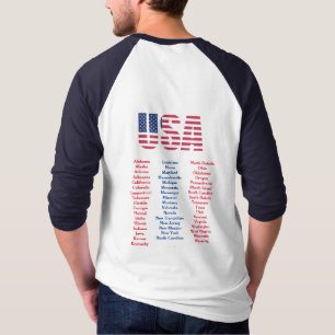 「50州」Tシャツ Tシャツ