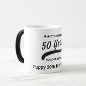 50年かかった誕生日 コーヒーマグ モーフィングマグカップ (正面左)