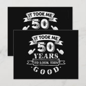 50年かかってこの見た目になった 50歳の誕生日 ポストカード (正面/裏面)
