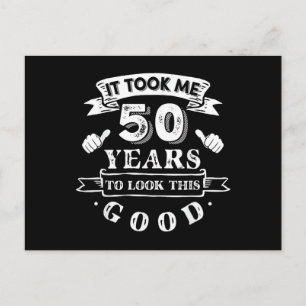 50年かかってこの見た目になった 50歳の誕生日 ポストカード
