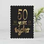 50年が一緒に50周年結婚を迎える カード (スタンド正面)