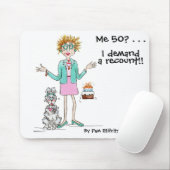 50年で必要な水色スケッチの再集計 マウスパッド (マウス)