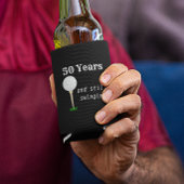 50年と今もスイングするゴルフボール 缶クーラー