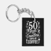 50年と無数のコーヒーカップ キーホルダー (正面左)