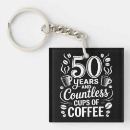 50年と無数のコーヒーカップ キーホルダー
