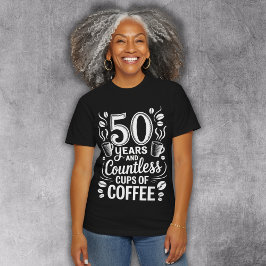 50年と無数のコーヒーカップ トライブレンドTシャツ
