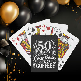 50年と無数のコーヒーカップ トランプ