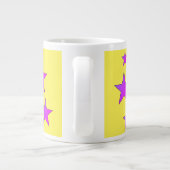 50年と素晴らしいイエロースターズ誕生日 ジャンボコーヒーマグカップ (裏面)