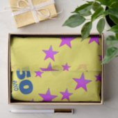 50年と素晴らしいイエロースターズ誕生日 薄葉紙 (ギフト)