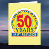 50年のお祝い カード