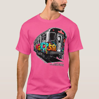 50年のヒップホップブロンクス地下鉄グラフィティ50Th Ann Tシャツ