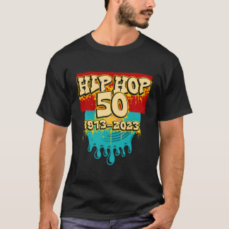 50年のヒップホップ50周年お祝い Tシャツ