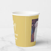 50年の共演 – 結婚の記念撮影金ゴールド 紙コップ (右)