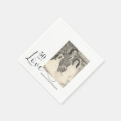 50年の写真記念日のナプキン スタンダードカクテルナプキン (角)