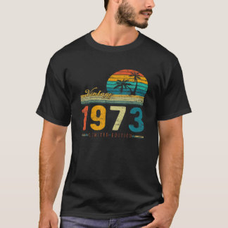 50年の古いギフトヴィンテージ1973作1973 50Th Bi Tシャツ