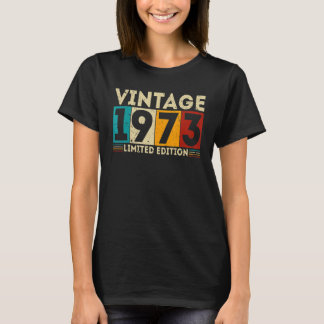 50年の古いギフトヴィンテージ1973 50誕生日 Tシャツ