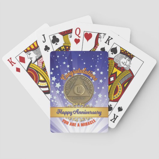 50年の回復コイン記念日あなたは奇跡 トランプ (裏面)