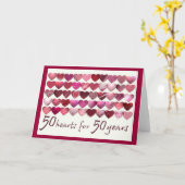 50年の愛を祝って！ カード (黄色い花)