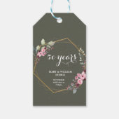 「50年の永遠の記憶：思い出すべき記念日」 ギフトタグ (正面)