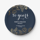 「50年の永遠の記憶：思い出すべき記念日」 ペーパープレート (正面)