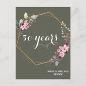 「50年の永遠の記憶:思い出すべき記念日」 ポストカード (正面)