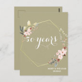 「50年の永遠の記憶：思い出すべき記念日」 ポストカード (正面/裏面)