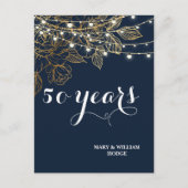 「50年の永遠の記憶：思い出すべき記念日」 ポストカード (正面)