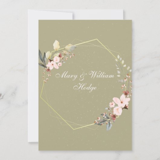 「50年の永遠の記憶:思い出すべき記念日」 招待状 (裏面)