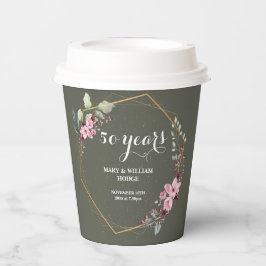 「50年の永遠の記憶：思い出すべき記念日」 紙コップ