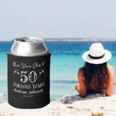 50年の素晴らしい年にグラスを上げろ!バースデー 缶クーラー