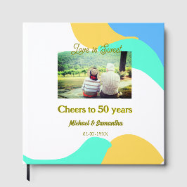 50年の記念日おめでとう　愛は甘い レトロ ゲストブック