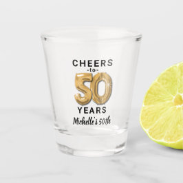50年の軌跡を祝して 誕生日 ショットグラス