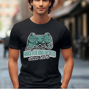 50年のXPマスターのロック解除ゲーマー誕生日 Tシャツ