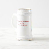 50年を祝うこと ビールジョッキ (正面左)