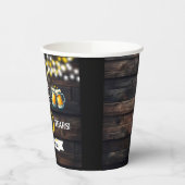50年を祝して乾杯とビールを お酒好きな人への誕生日プレゼントに 紙コップ (左)