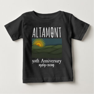50年アルタモントスピードウェイ無料コンサート1969 ベビーTシャツ