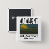 50年アルタモントスピードウェイ無料コンサート1969 缶バッジ (正面&裏面)