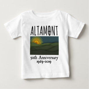 50年アルタモントスピードウェイ1969年フリーコンサート ベビーTシャツ