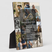 50年インフィニティフォトコラージュ記念ギフト フォトプラーク (側面)