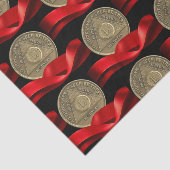 50年オウム記念日コインレッドリボン 薄葉紙 (詳細)