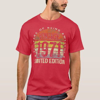 50年ギフトヴィンテージ1971限定版50t tシャツ