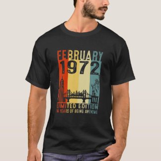 50年ギフト1972年2月限定版50T Tシャツ