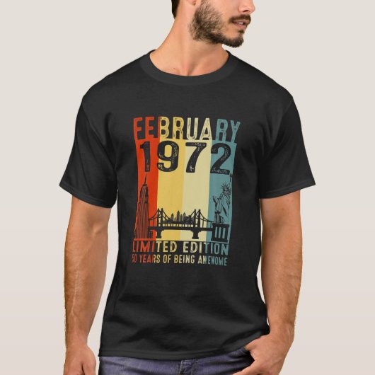 50年ギフト1972年2月限定版50T Tシャツ (正面)