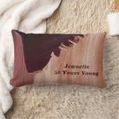 50年ヤングキャニオン抽象芸術カスタムスロー ランバークッション (ブランケット)