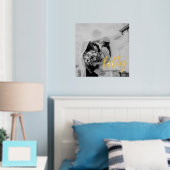 50年一緒に – の結婚記念日のフォトフォイル 箔ポスター (インサイチュ (寝室))