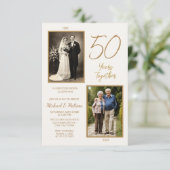50年一緒のフォトストーリー 招待状 (スタンド正面)