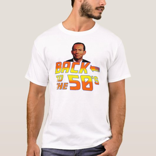 50年代に戻るAbbott- Tシャツ (正面)