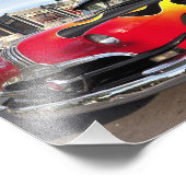 50年代のアメリカ人ホットロッド フォトプリント            (角)