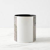 50年代のクラシック漫画 ツートーンマグカップ (中央)