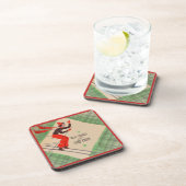 50年代のクリスマスのスキーヤー コースター (右側)